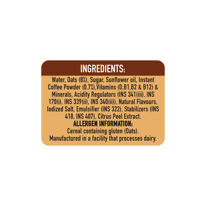 OATS SHAKE - COLD COFFEE 165ML