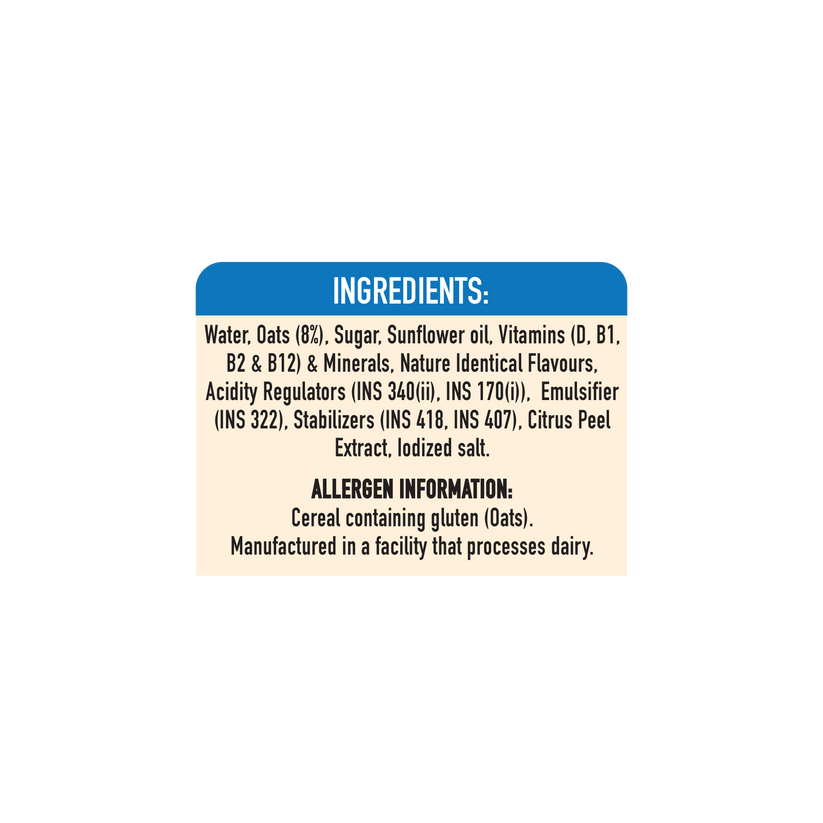 OATS SHAKE - VANILLA 165ML