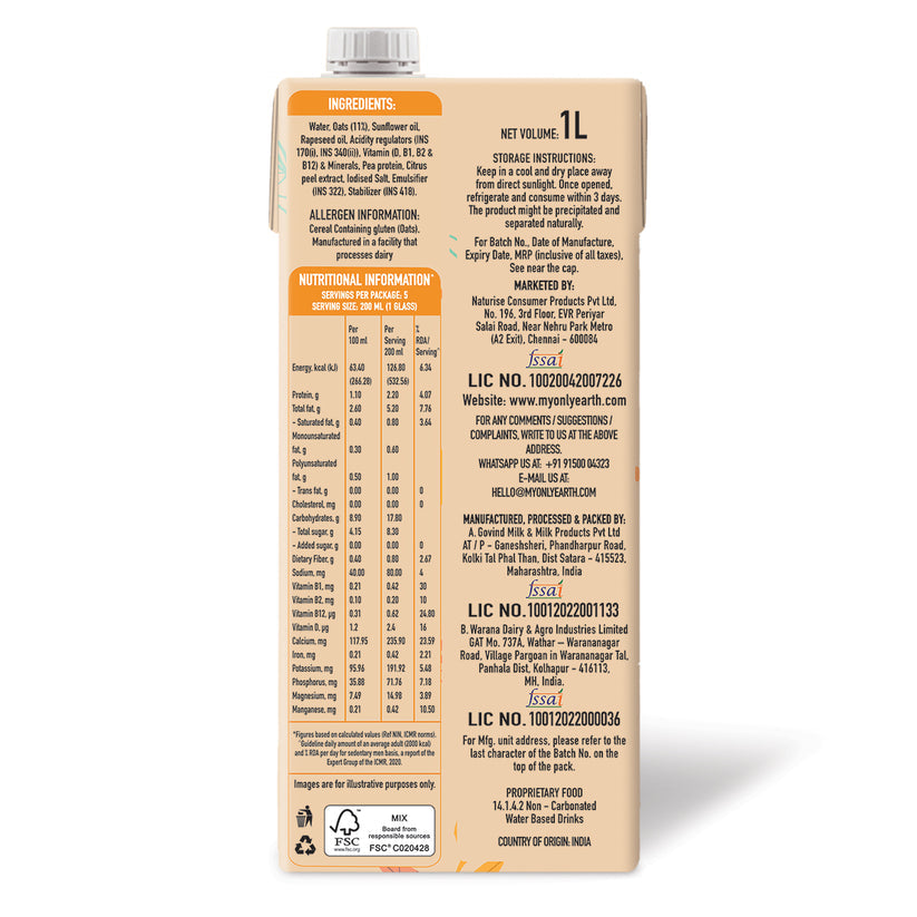 OATS MILK BARISTA EDITION 1L