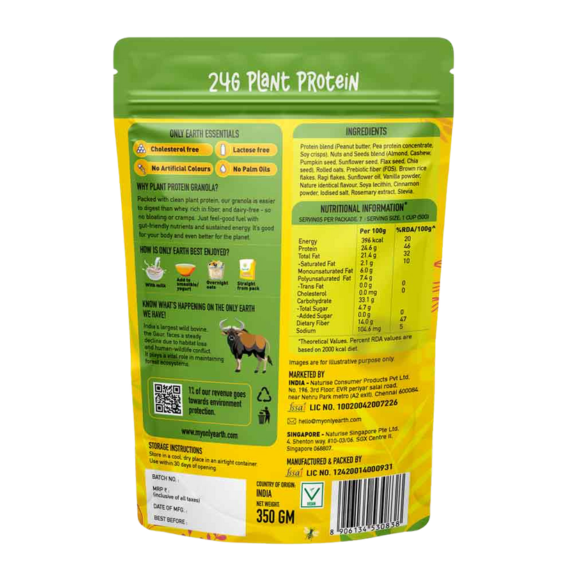 24G PROTEIN GRANOLA - NUTS & SEEDS 350G