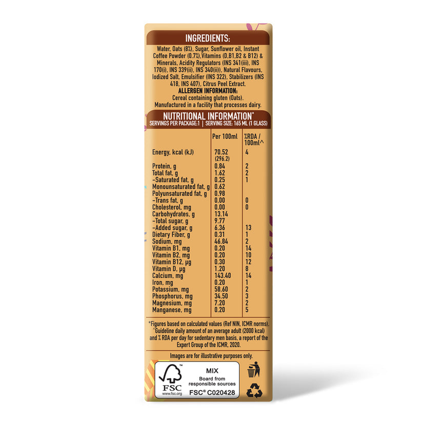 OATS SHAKE - COLD COFFEE 165ML